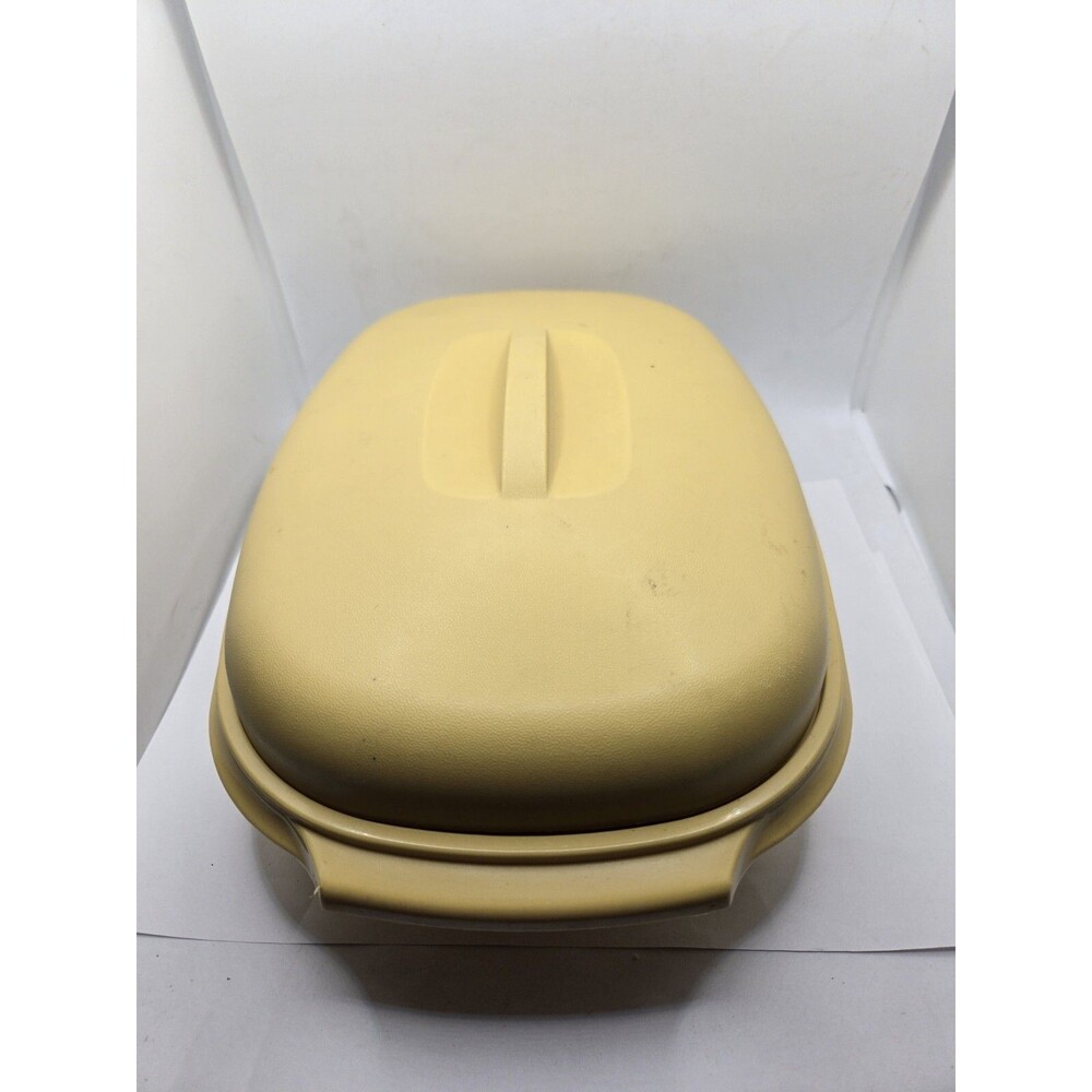 VINTAGE TUPPERWARE STEAMER HARVEST GOLD VEGETABLE RICE STEAMER 3 Piece Set